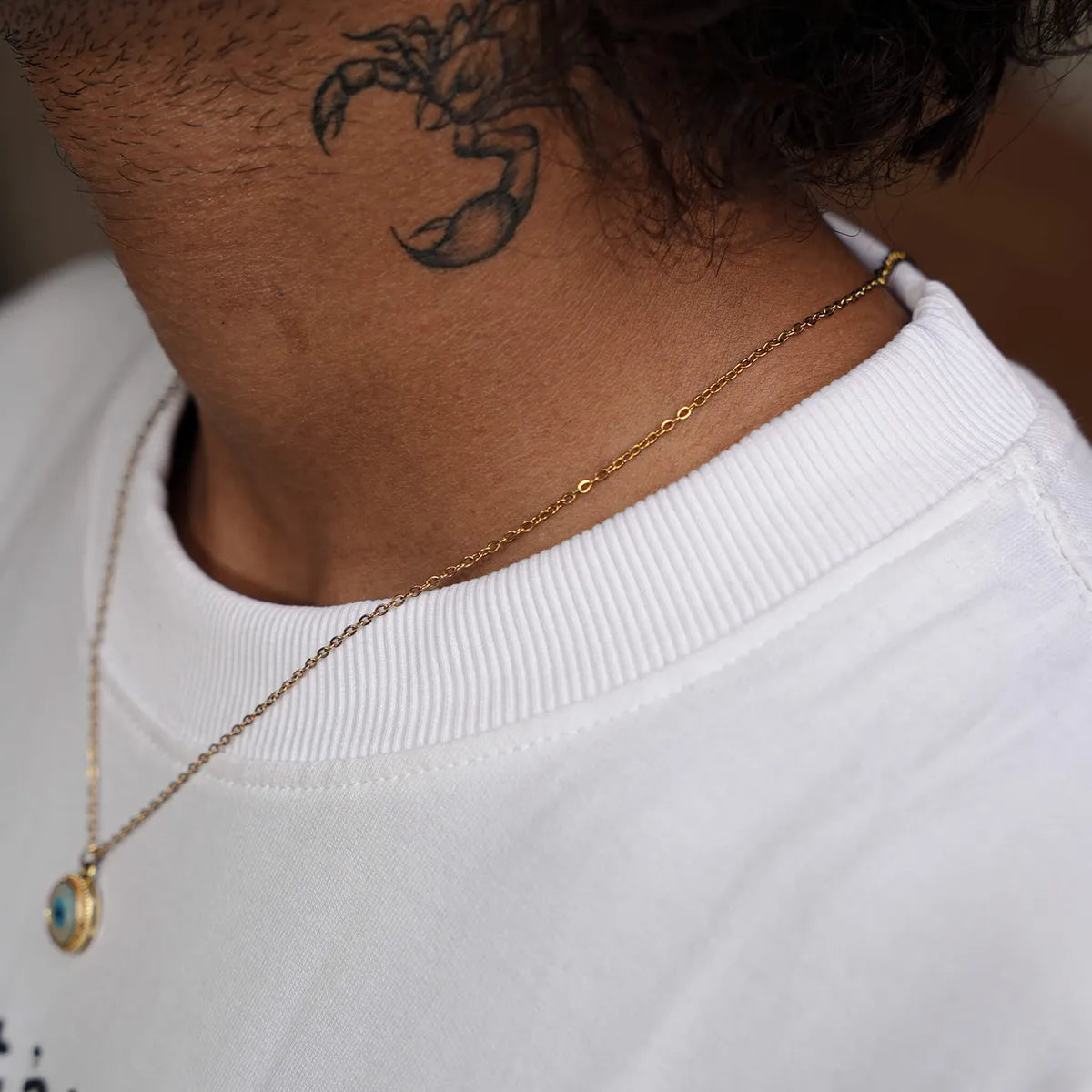 Lifestyle close-up of Alter Ego oversized fit — relaxed shoulder drop and premium fabric